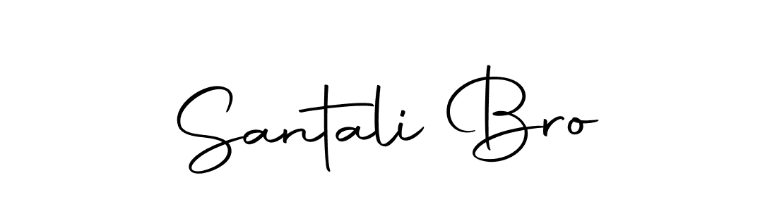 How to make Santali Bro signature? Autography-DOLnW is a professional autograph style. Create handwritten signature for Santali Bro name. Santali Bro signature style 10 images and pictures png