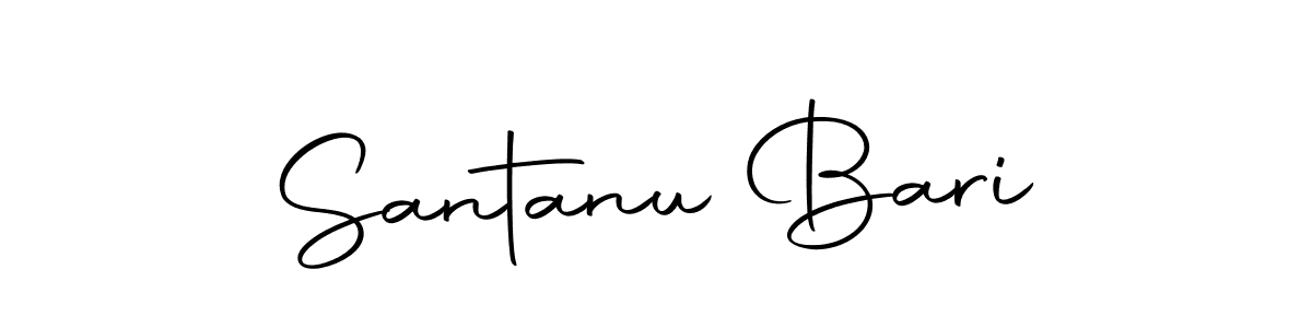 Santanu Bari stylish signature style. Best Handwritten Sign (Autography-DOLnW) for my name. Handwritten Signature Collection Ideas for my name Santanu Bari. Santanu Bari signature style 10 images and pictures png