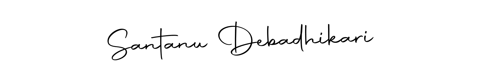 How to make Santanu Debadhikari name signature. Use Autography-DOLnW style for creating short signs online. This is the latest handwritten sign. Santanu Debadhikari signature style 10 images and pictures png