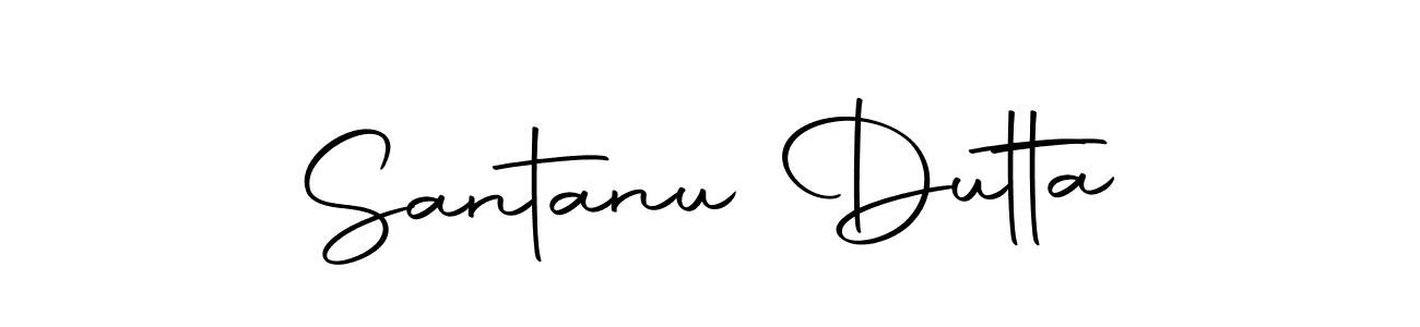 How to make Santanu Dutta name signature. Use Autography-DOLnW style for creating short signs online. This is the latest handwritten sign. Santanu Dutta signature style 10 images and pictures png