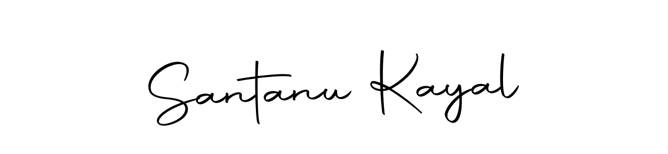 How to make Santanu Kayal name signature. Use Autography-DOLnW style for creating short signs online. This is the latest handwritten sign. Santanu Kayal signature style 10 images and pictures png