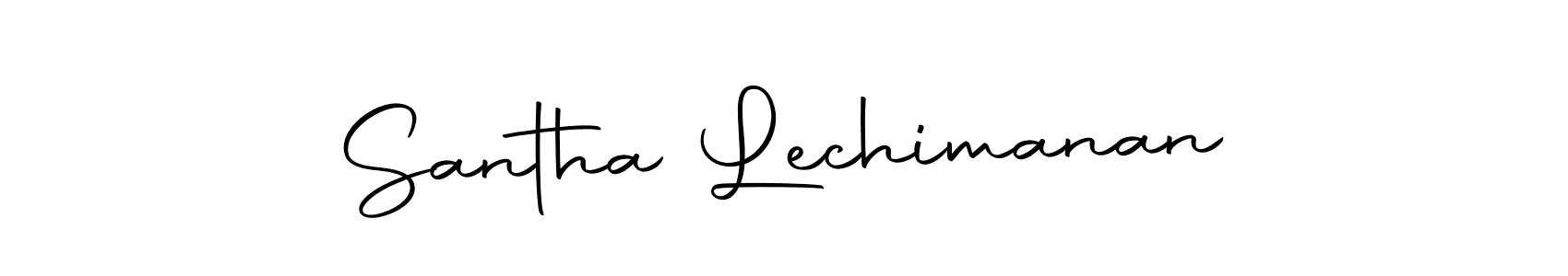 Santha Lechimanan stylish signature style. Best Handwritten Sign (Autography-DOLnW) for my name. Handwritten Signature Collection Ideas for my name Santha Lechimanan. Santha Lechimanan signature style 10 images and pictures png