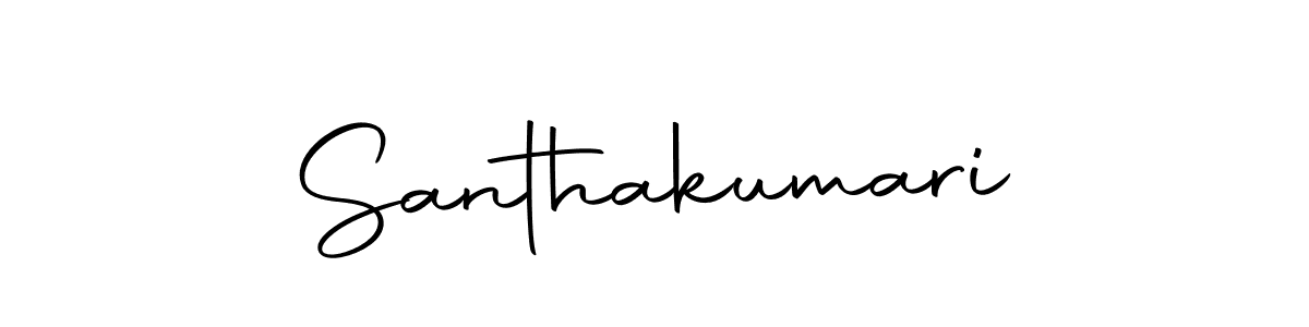 Create a beautiful signature design for name Santhakumari. With this signature (Autography-DOLnW) fonts, you can make a handwritten signature for free. Santhakumari signature style 10 images and pictures png