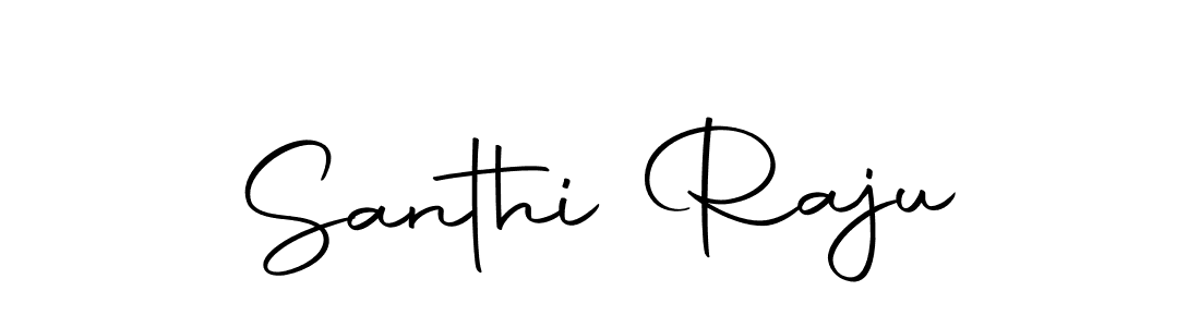 Create a beautiful signature design for name Santhi Raju. With this signature (Autography-DOLnW) fonts, you can make a handwritten signature for free. Santhi Raju signature style 10 images and pictures png