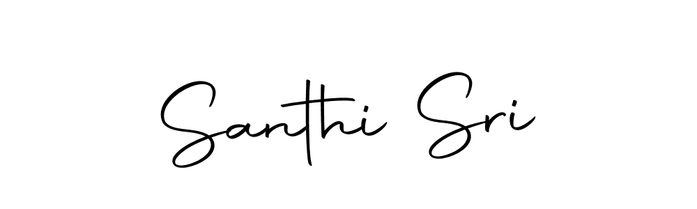 Use a signature maker to create a handwritten signature online. With this signature software, you can design (Autography-DOLnW) your own signature for name Santhi Sri. Santhi Sri signature style 10 images and pictures png