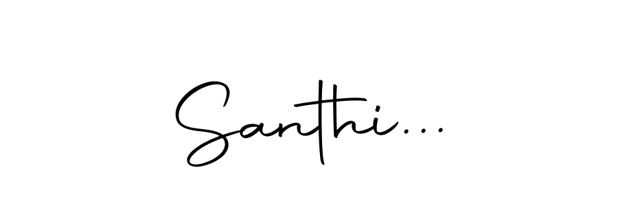 You can use this online signature creator to create a handwritten signature for the name Santhi.... This is the best online autograph maker. Santhi... signature style 10 images and pictures png