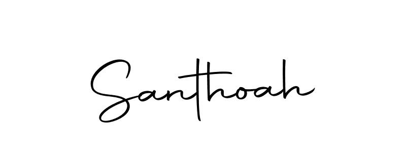 Santhoah stylish signature style. Best Handwritten Sign (Autography-DOLnW) for my name. Handwritten Signature Collection Ideas for my name Santhoah. Santhoah signature style 10 images and pictures png