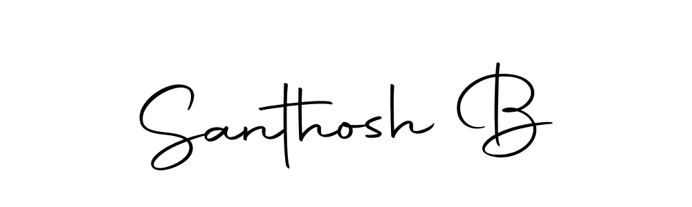 The best way (Autography-DOLnW) to make a short signature is to pick only two or three words in your name. The name Santhosh B include a total of six letters. For converting this name. Santhosh B signature style 10 images and pictures png