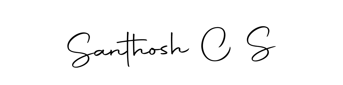 Make a beautiful signature design for name Santhosh C S. With this signature (Autography-DOLnW) style, you can create a handwritten signature for free. Santhosh C S signature style 10 images and pictures png