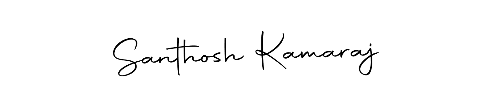 How to make Santhosh Kamaraj name signature. Use Autography-DOLnW style for creating short signs online. This is the latest handwritten sign. Santhosh Kamaraj signature style 10 images and pictures png