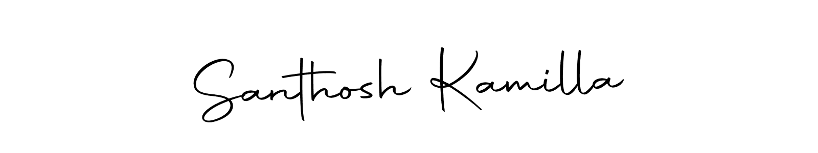 This is the best signature style for the Santhosh Kamilla name. Also you like these signature font (Autography-DOLnW). Mix name signature. Santhosh Kamilla signature style 10 images and pictures png