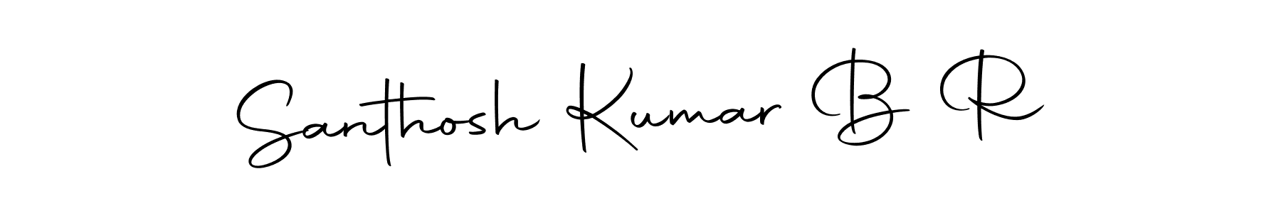 Make a short Santhosh Kumar B R signature style. Manage your documents anywhere anytime using Autography-DOLnW. Create and add eSignatures, submit forms, share and send files easily. Santhosh Kumar B R signature style 10 images and pictures png
