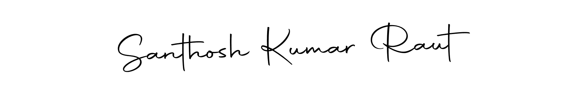 Use a signature maker to create a handwritten signature online. With this signature software, you can design (Autography-DOLnW) your own signature for name Santhosh Kumar Raut. Santhosh Kumar Raut signature style 10 images and pictures png