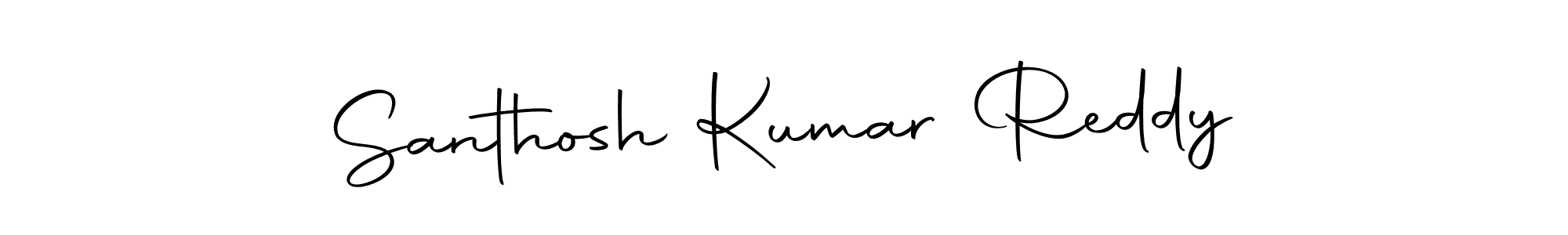 Make a beautiful signature design for name Santhosh Kumar Reddy. With this signature (Autography-DOLnW) style, you can create a handwritten signature for free. Santhosh Kumar Reddy signature style 10 images and pictures png