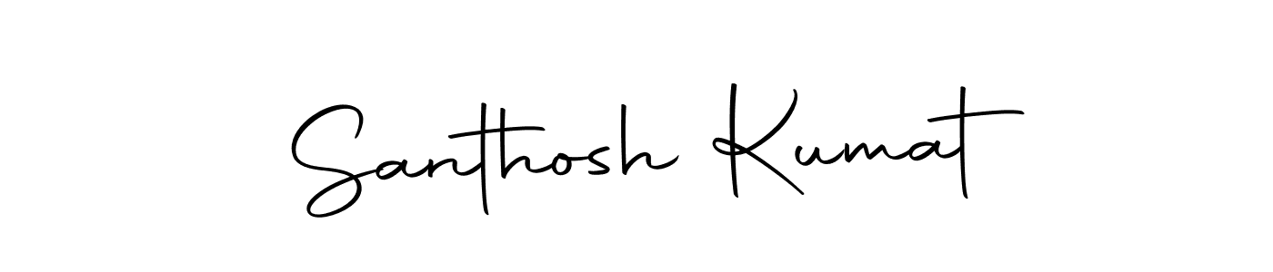 You should practise on your own different ways (Autography-DOLnW) to write your name (Santhosh Kumat) in signature. don't let someone else do it for you. Santhosh Kumat signature style 10 images and pictures png