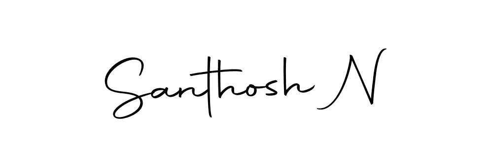 Also we have Santhosh N name is the best signature style. Create professional handwritten signature collection using Autography-DOLnW autograph style. Santhosh N signature style 10 images and pictures png