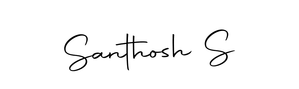 The best way (Autography-DOLnW) to make a short signature is to pick only two or three words in your name. The name Santhosh S include a total of six letters. For converting this name. Santhosh S signature style 10 images and pictures png