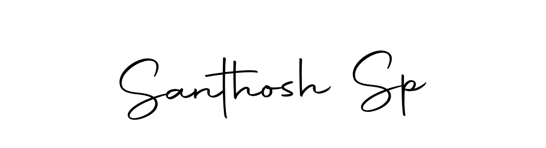 Use a signature maker to create a handwritten signature online. With this signature software, you can design (Autography-DOLnW) your own signature for name Santhosh Sp. Santhosh Sp signature style 10 images and pictures png