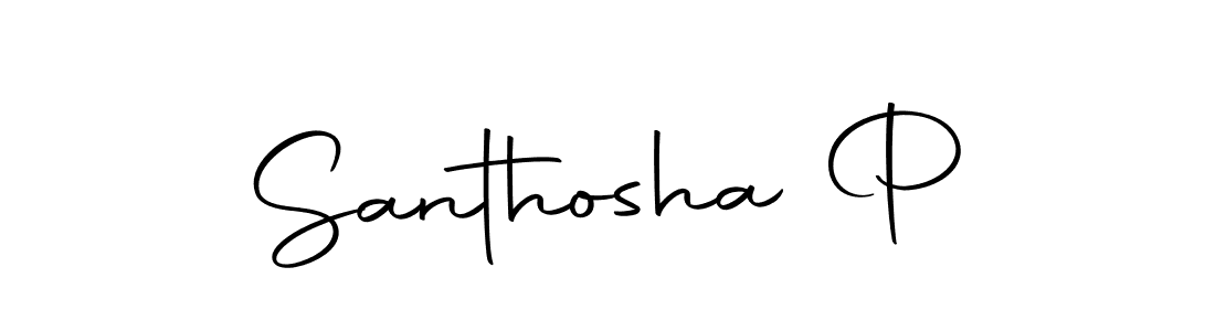 Santhosha P stylish signature style. Best Handwritten Sign (Autography-DOLnW) for my name. Handwritten Signature Collection Ideas for my name Santhosha P. Santhosha P signature style 10 images and pictures png