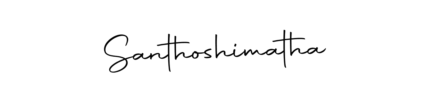 Make a beautiful signature design for name Santhoshimatha. With this signature (Autography-DOLnW) style, you can create a handwritten signature for free. Santhoshimatha signature style 10 images and pictures png