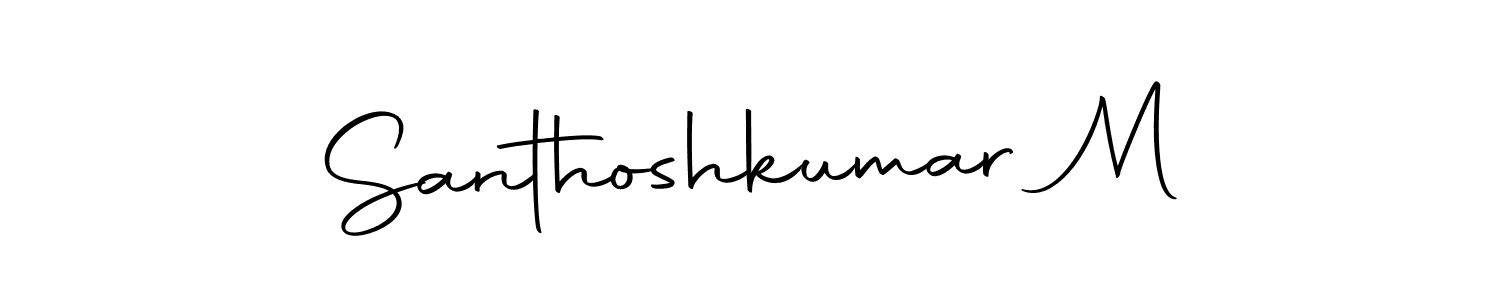 Make a short Santhoshkumar M signature style. Manage your documents anywhere anytime using Autography-DOLnW. Create and add eSignatures, submit forms, share and send files easily. Santhoshkumar M signature style 10 images and pictures png