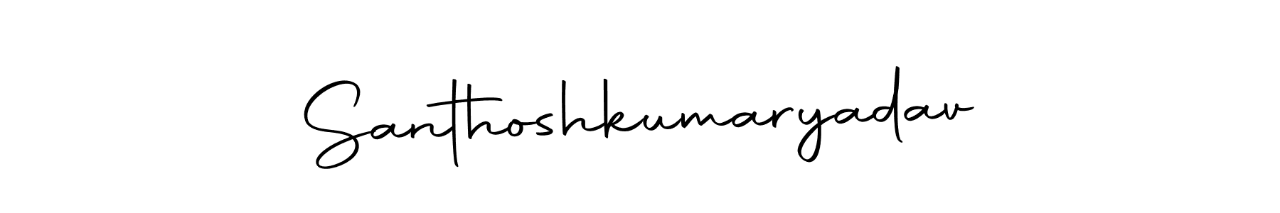 You should practise on your own different ways (Autography-DOLnW) to write your name (Santhoshkumaryadav) in signature. don't let someone else do it for you. Santhoshkumaryadav signature style 10 images and pictures png
