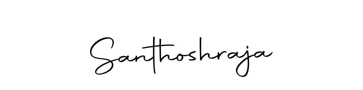 Design your own signature with our free online signature maker. With this signature software, you can create a handwritten (Autography-DOLnW) signature for name Santhoshraja. Santhoshraja signature style 10 images and pictures png