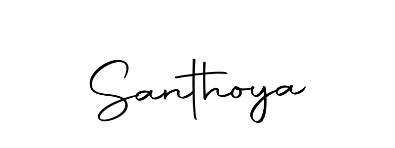 Make a beautiful signature design for name Santhoya. With this signature (Autography-DOLnW) style, you can create a handwritten signature for free. Santhoya signature style 10 images and pictures png