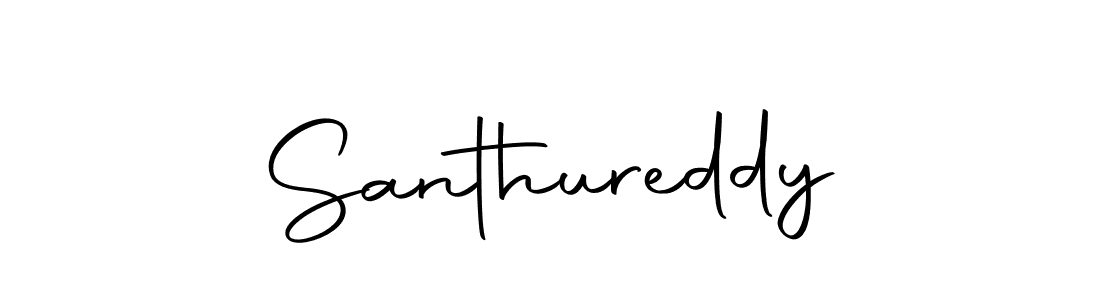 How to make Santhureddy name signature. Use Autography-DOLnW style for creating short signs online. This is the latest handwritten sign. Santhureddy signature style 10 images and pictures png