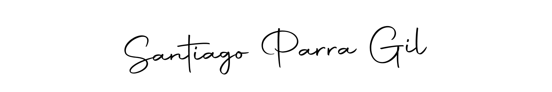 Create a beautiful signature design for name Santiago Parra Gil. With this signature (Autography-DOLnW) fonts, you can make a handwritten signature for free. Santiago Parra Gil signature style 10 images and pictures png