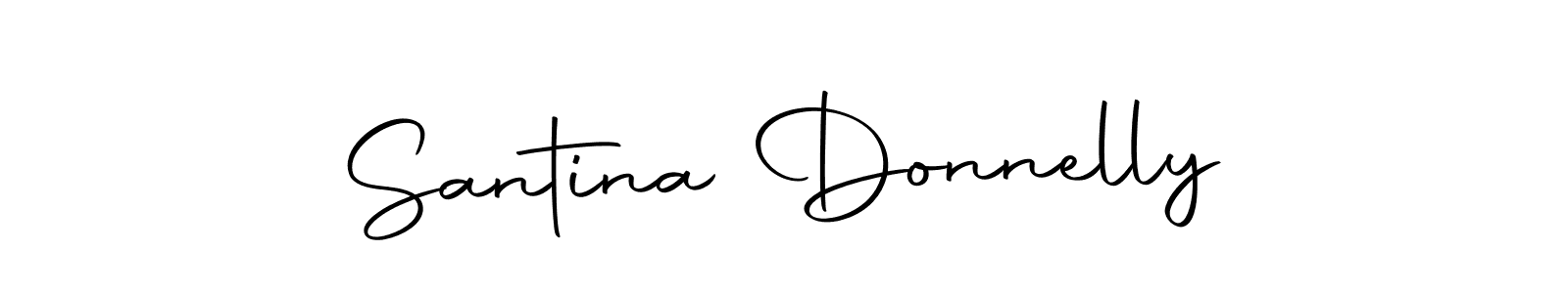 Make a beautiful signature design for name Santina Donnelly. With this signature (Autography-DOLnW) style, you can create a handwritten signature for free. Santina Donnelly signature style 10 images and pictures png