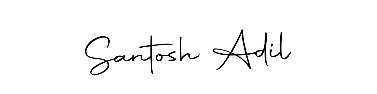 Autography-DOLnW is a professional signature style that is perfect for those who want to add a touch of class to their signature. It is also a great choice for those who want to make their signature more unique. Get Santosh Adil name to fancy signature for free. Santosh Adil signature style 10 images and pictures png
