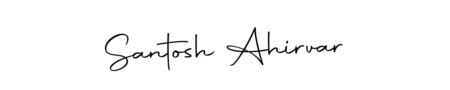 How to make Santosh Ahirvar signature? Autography-DOLnW is a professional autograph style. Create handwritten signature for Santosh Ahirvar name. Santosh Ahirvar signature style 10 images and pictures png