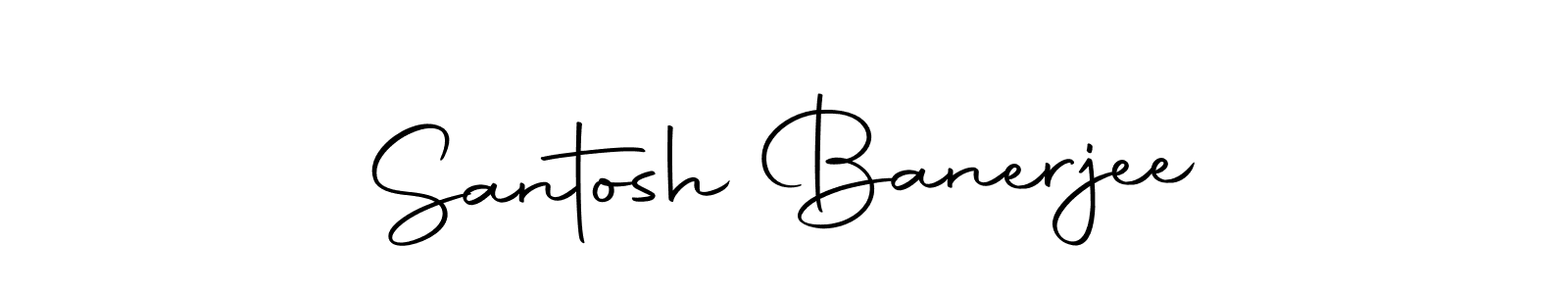 You should practise on your own different ways (Autography-DOLnW) to write your name (Santosh Banerjee) in signature. don't let someone else do it for you. Santosh Banerjee signature style 10 images and pictures png