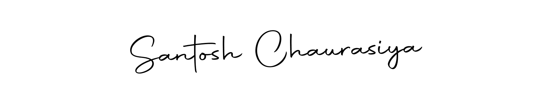 Use a signature maker to create a handwritten signature online. With this signature software, you can design (Autography-DOLnW) your own signature for name Santosh Chaurasiya. Santosh Chaurasiya signature style 10 images and pictures png