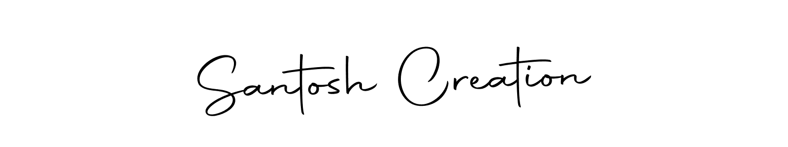 How to make Santosh Creation name signature. Use Autography-DOLnW style for creating short signs online. This is the latest handwritten sign. Santosh Creation signature style 10 images and pictures png