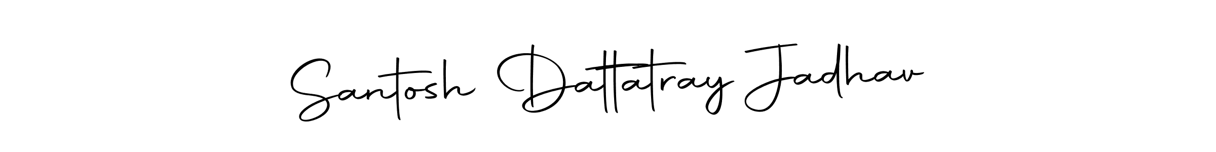 Create a beautiful signature design for name Santosh Dattatray Jadhav. With this signature (Autography-DOLnW) fonts, you can make a handwritten signature for free. Santosh Dattatray Jadhav signature style 10 images and pictures png
