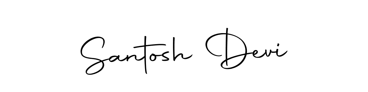 Make a beautiful signature design for name Santosh Devi. Use this online signature maker to create a handwritten signature for free. Santosh Devi signature style 10 images and pictures png