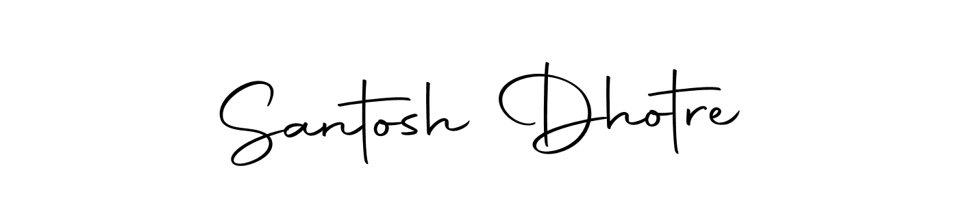 How to make Santosh Dhotre signature? Autography-DOLnW is a professional autograph style. Create handwritten signature for Santosh Dhotre name. Santosh Dhotre signature style 10 images and pictures png