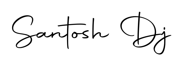 Express your personality with a custom Santosh Dj signature crafted with Autography-DOLnW typography. Free transparent PNG download available. Santosh Dj signature style 10 images and pictures png