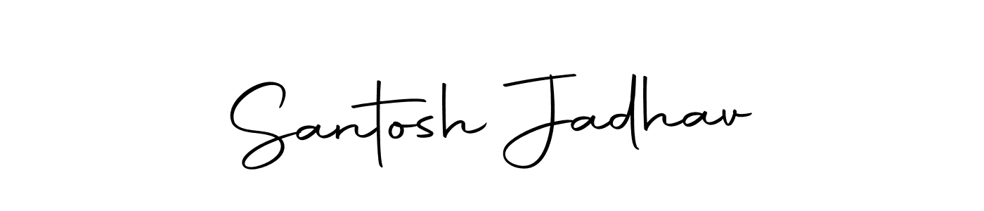 if you are searching for the best signature style for your name Santosh Jadhav. so please give up your signature search. here we have designed multiple signature styles  using Autography-DOLnW. Santosh Jadhav signature style 10 images and pictures png