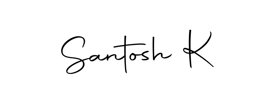 It looks lik you need a new signature style for name Santosh K. Design unique handwritten (Autography-DOLnW) signature with our free signature maker in just a few clicks. Santosh K signature style 10 images and pictures png