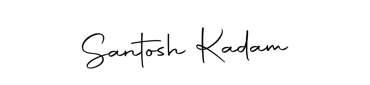 You should practise on your own different ways (Autography-DOLnW) to write your name (Santosh Kadam) in signature. don't let someone else do it for you. Santosh Kadam signature style 10 images and pictures png