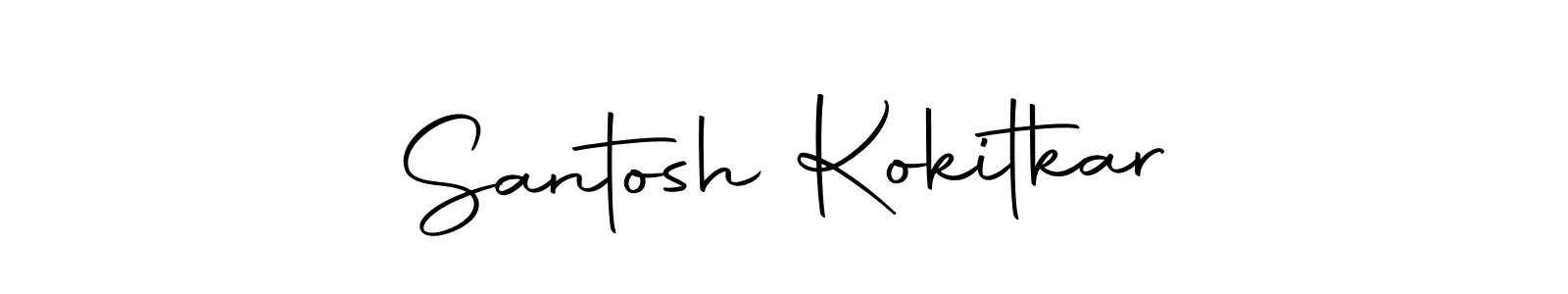 How to make Santosh Kokitkar signature? Autography-DOLnW is a professional autograph style. Create handwritten signature for Santosh Kokitkar name. Santosh Kokitkar signature style 10 images and pictures png