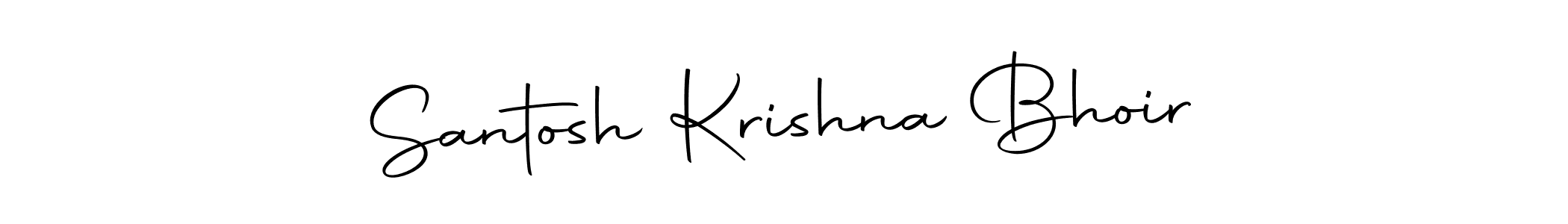 Create a beautiful signature design for name Santosh Krishna Bhoir. With this signature (Autography-DOLnW) fonts, you can make a handwritten signature for free. Santosh Krishna Bhoir signature style 10 images and pictures png