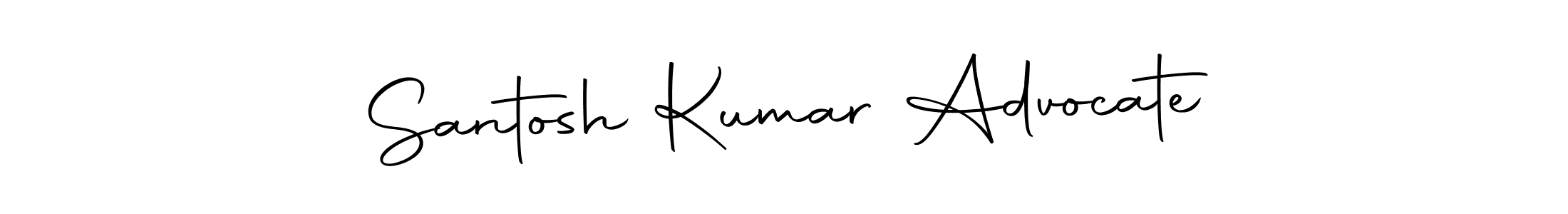 Create a beautiful signature design for name Santosh Kumar Advocate. With this signature (Autography-DOLnW) fonts, you can make a handwritten signature for free. Santosh Kumar Advocate signature style 10 images and pictures png