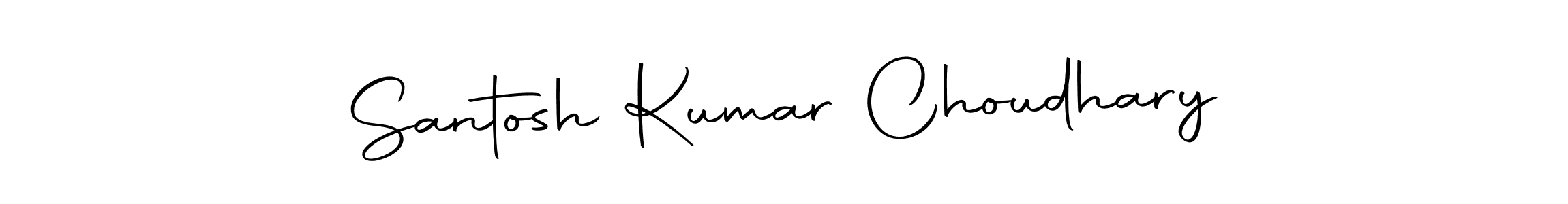 Create a beautiful signature design for name Santosh Kumar Choudhary. With this signature (Autography-DOLnW) fonts, you can make a handwritten signature for free. Santosh Kumar Choudhary signature style 10 images and pictures png
