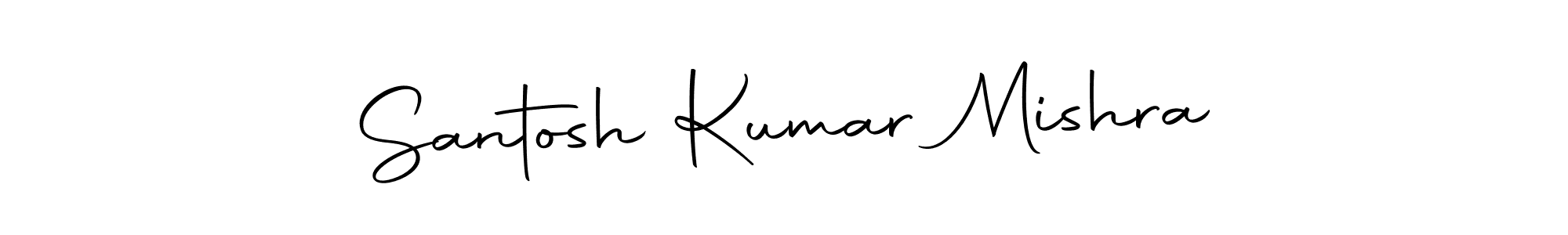 How to make Santosh Kumar Mishra name signature. Use Autography-DOLnW style for creating short signs online. This is the latest handwritten sign. Santosh Kumar Mishra signature style 10 images and pictures png