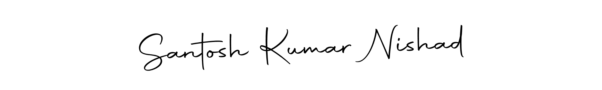 You should practise on your own different ways (Autography-DOLnW) to write your name (Santosh Kumar Nishad) in signature. don't let someone else do it for you. Santosh Kumar Nishad signature style 10 images and pictures png