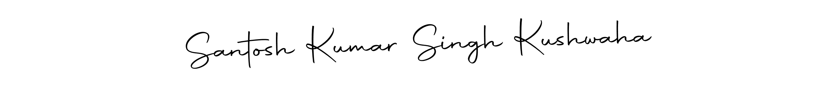 Make a beautiful signature design for name Santosh Kumar Singh Kushwaha. Use this online signature maker to create a handwritten signature for free. Santosh Kumar Singh Kushwaha signature style 10 images and pictures png